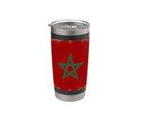 Bandiera del Marocco Uomini Donne Bambini Dima Maghreb Bicchiere termico in acciaio inox doppia parete