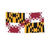Bandiera del Maryland stampata decorazione natalizia da appendere - 177,8 x 88,9 cm - Natale, compleanno, festa festa banner