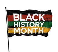 Bandiera del mese della storia nera 3x5 piedi Bandiere da muro dai colori vivaci e resistenti allo sbiadimento UV per esterni e interni