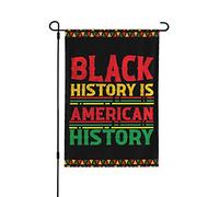 Bandiera del Mese della Storia Nera Bandiere della Storia Nera è la Storia Americana Bandiere del Mese della Storia Nera Bandiere da Giardino Divertenti 12x18 Bandiere da Giardino Stagionali a Doppia