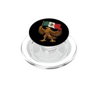 Bandiera del Messico Aquila d'oro Aguila orgoglio messicano PopSockets PopGrip per MagSafe
