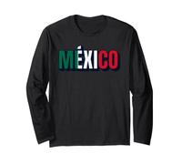Bandiera del Messico Blocco di Colore Lettering Design Maglia a Manica