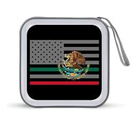 Bandiera del Messico degli Stati Uniti Divertente CD Holder 40 Capacità DVD Caso Disco Protettivo Storage Organizer Bag per Auto Casa Viaggio