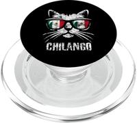 Bandiera del Messico Gatto Divertente Vintage Messicano Dire Chilango PopSockets PopGrip per MagSafe