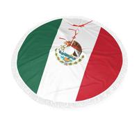 Bandiera del Messico Holiday Tree Base Mat Cover Mat, Decorazioni Festive, Anello Cestino Per Alberi Artificiali