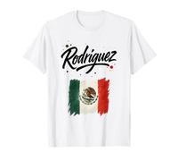 Bandiera del Messico Nome Regalo Spagnolo Rodriguez Maglietta