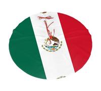 Bandiera del Messico stampata copertura del pavimento della copertura del pavimento di vacanza della copertura 76,2 cm, tappeto di base dell'albero di Natale in pile di poliestere decorazione