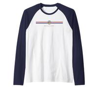 Bandiera del Missouri, in grassetto, patriottica, locale, del Missourian Show Me State Maglia con Maniche Raglan