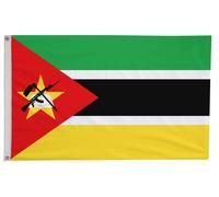 Bandiera del Mozambico con occhielli - fatta a mano nel Regno Unito