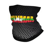 Bandiera del Myanmar Birmania Unisex Bandana Multiuso Scaldacollo Multifunzione Fascia per Capelli per Pesca Motocicletta Sports