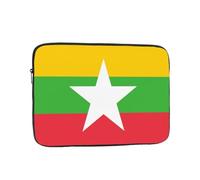 Bandiera del Myanmar Custodia antiurto per laptop, custodia protettiva sottile da viaggio per 12 pollici