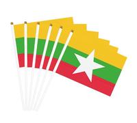 Bandiera del Myanmar Stampa Bandiera Portatile Bandiere Feste Feste Feste Decorazione Incontro Eventi