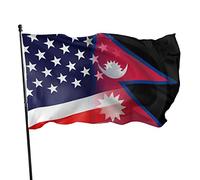 Bandiera del Nepal, 9,1 x 1,5 m, striscioni da parete dai colori vivaci e resistenti allo sbiadimento UV, per esterni e interni