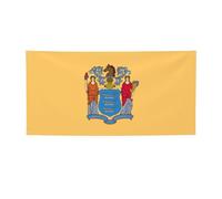 Bandiera del New Jersey Stampa Party Banner, Banner per tutti gli eventi, bandiere luminose per compleanno, Ringraziamento e altro ancora