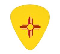 Bandiera del New Mexico Plettri per chitarra eleganti e durevoli, tre tipi di plettri sottili, medi e pesanti (12 pezzi), adatti per chitarra, basso, chitarra elettrica, ukulele,