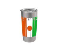 Bandiera del Niger Bicchiere termico in acciaio inox doppia parete