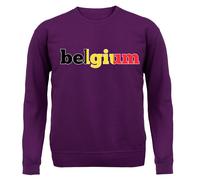 Bandiera Del Paese Belgio - Felpa Per Bambini - Amore Per La Capitale Bruxelles