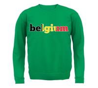 Bandiera Del Paese Belgio - Felpa Per Bambini - Amore Per La Capitale Bruxelles