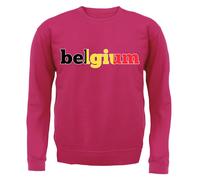 Bandiera Del Paese Belgio - Felpa Per Bambini - Amore Per La Capitale Bruxelles