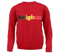 Bandiera Del Paese Belgio - Felpa Per Bambini - Amore Per La Capitale Bruxelles