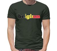 Bandiera Del Paese Belgio - T-Shirt Da Uomo - Amore Per La Capitale Bruxelles