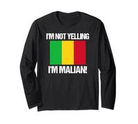 Bandiera del Paese maliano I'm Not Yelling Mali Maglia a Manica