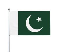 Bandiera del Pakistan Stampe Bandiere decorative per esterni 0,9 x 1,5 m leggere e belle adatte per cortili all'aperto e celebrazioni di festival.