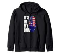 Bandiera del Patrimonio del Dna della Miscela Australiana e Felpa con Cappuccio