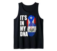 Bandiera del Patrimonio Puerto Rica e Salvadorian Mix Canotta