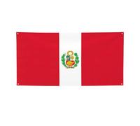 Bandiera del Perù Stampa Festa, Banner per tutti gli eventi, Bandiere luminose per compleanno, Ringraziamento e altro ancora