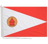 Bandiera del popolo Merina del Madagascar con corda e levetta - fatta a...