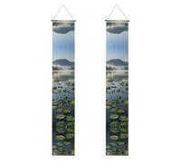 Bandiera del portico della stampa del lago pacifico per il Ringraziamento,Banner per interni per porta d'ingresso,Per tutte le celebrazioni