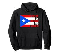Bandiera del Porto Rico Taino Mofongo Coquito Yo Soy Boricua Felpa con Cappuccio