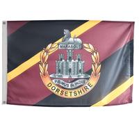 Bandiera del reggimento Dorset dell'esercito britannico con occhielli - MOD L...