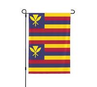 Bandiera del Regno delle Hawaii Bandiera da giardino autunnale su entrambi i lati, decorazione stagionale durevole per la decorazione del portico anteriore del cortile