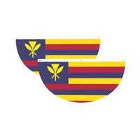 Bandiera del Regno delle Hawaii, semicerchio, da appendere all'aperto
