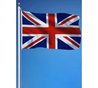 Bandiera del Regno Unito 90 x 150 cm - Union Jack in poliestere resistente con occhielli - bandiera britannica per interni ed esterni - ideale per feste, sport, decorazione - Planet Flag