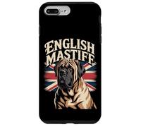 Bandiera del Regno Unito con mastino inglese - Amante dei cani britannici in difficoltà Custodia per iPhone 7 Plus/8 Plus