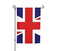 Bandiera del Regno Unito da giardino, 30,5 x 45,7 cm. Decorazione per esterni luminosa su entrambi i lati porta un po' di divertimento al tuo giardino.