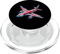 Bandiera del Regno Unito per gli amanti dell'aviazione aerei del Regno Unito PopSockets PopGrip per MagSafe