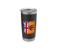 Bandiera del Regno Unito Sikh Punjabi Khalsa Pride Design Bicchiere termico in acciaio inox doppia parete