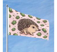 Bandiera del riccio del fumetto 2x3 Ft Double Sided No Fade Welcome Garden Flag Yard Flag Con Ottone Outdoor Banner Decor Per Cortile Portico Prato Decor