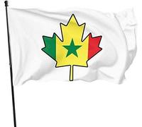 Bandiera del Senegal Canada Foglia d'acero-1 sottomarino SSBN Deterrente Bandiera di pattuglia Stampa singola Decorativa Giardino Esterno Bandiera 3x5 Ft