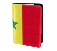 Bandiera del Senegal Stampa Porta Passaporto Per Viaggio Must Have, Custodia per Passaporto Per Accessori Da Viaggio Per Donne Uomini, Nero, One Size