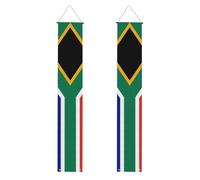 Bandiera del Sud Africa stampa Welcome Hanging Banner, bandiere verticali Party Portico Sign, per interni ed esterni, 180 x 30 cm