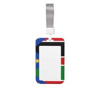 Bandiera del Sud Sudan Work Badge Custodia protettiva (verticale), stampata su entrambi i lati, ampiamente utilizzata da medici, lavoratori e giornalisti.