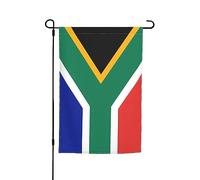 Bandiera del Sudafrica stampata stagionale da giardino, bandiere verticali su entrambi i lati, 30 x 45 cm, decorazione per esterni/interni
