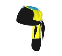 Bandiera del Sultanato di Burongan Stampa ad asciugatura rapida raffreddamento Do Str, traspirante Durag Cap casco Liner per ciclismo corsa per outdoor nero