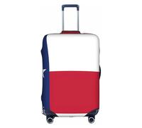 Bandiera del Texas, copertura per valigia, trolley, elastica, lavabile, antigraffio, adatta a 45,7 - 81,7 cm, bianco, S