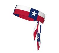 Bandiera del Texas Sport Head Tie Beach Summer Tropical Regolabile Antiscivolo Traspirante per Corsa Ninja Head Band